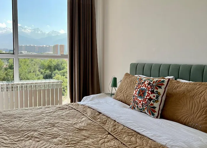 Best Mountain View From A Cozy Apartmet Almaty