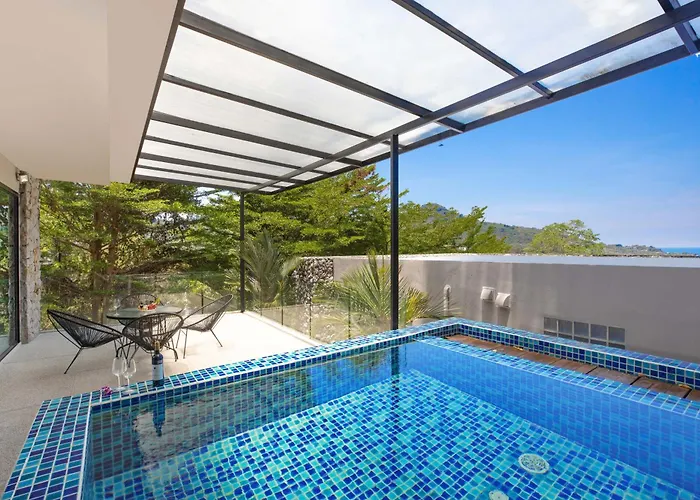 Sea View & Tropical Bliss - 2Br Villa Natural Touch A4 At Kamala Hill