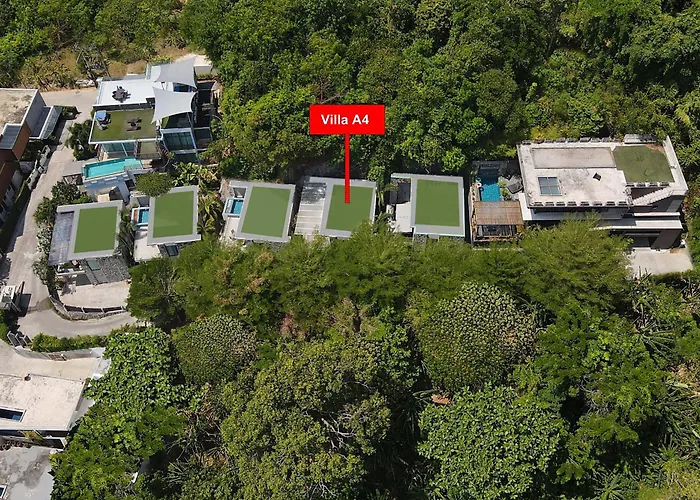 Sea View & Tropical Bliss - 2Br Villa Natural Touch A4 At Kamala Hill