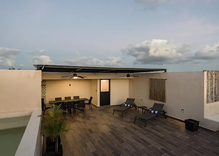 Sunset Serenity - Amply Private Terrace & Pool & Gym & Beach Club Access Tulum
