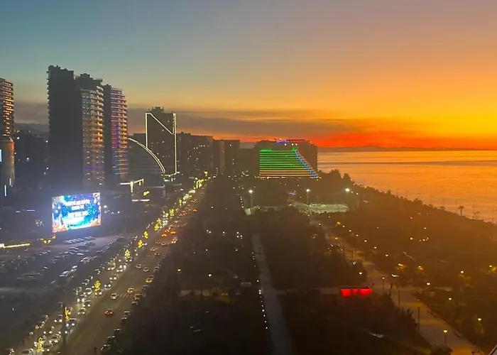 Апартаменты С Обзорным Видом На Море И Бульвар Orbi Beach Tower Batumi