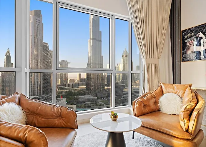 Ace Luxe, 2Br, Downtown, Burj Khalifa & Dubai Fountain View, 5 Mins Walk To Dubai Mall