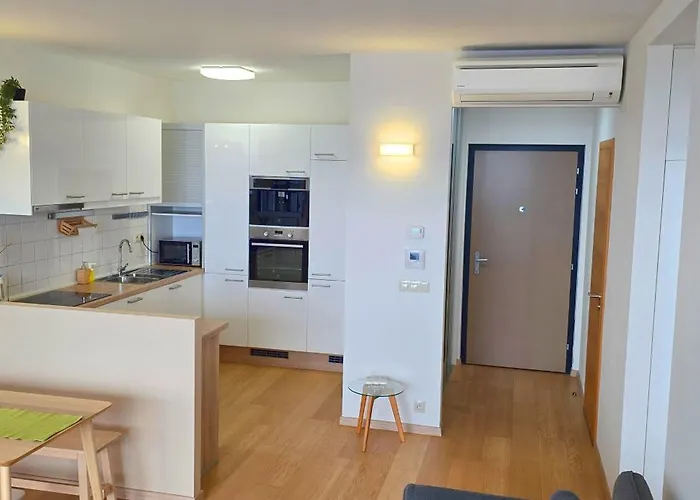 Castle View Sky, 3 Rooms, Panorama Loggia, Free Parking, Wifi, Old Town Bratislava