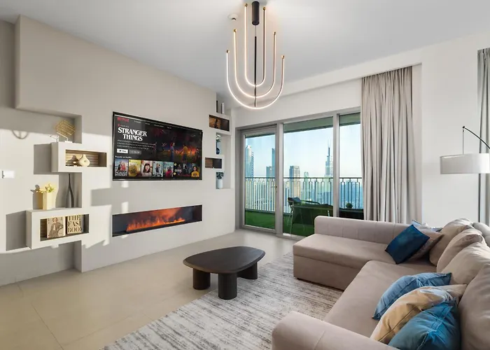 Deluxe 4Br With Patio - Burj Khalifa And Fountains View Apartment Dubai