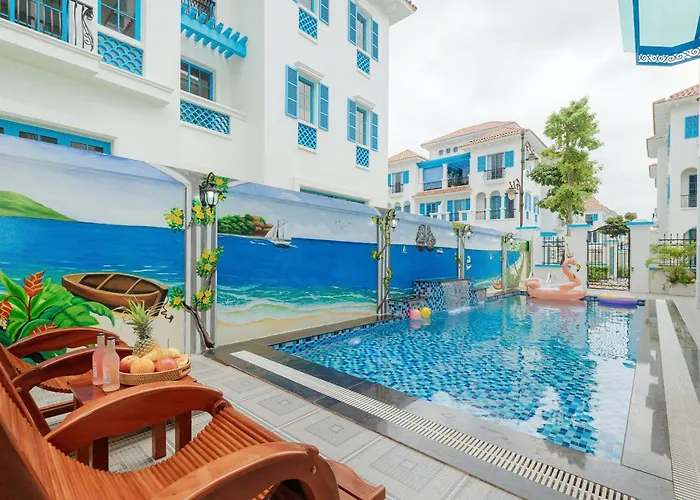 Chuoi Villa 7 Ngu Sun Feria - Gan Bai Bien - Be Boi - Day Du Tien Nghi Ha Long