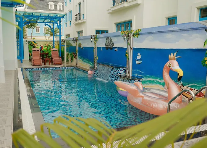 Chuoi Villa 7 Ngu Sun Feria - Gan Bai Bien - Be Boi - Day Du Tien Nghi Ha Long