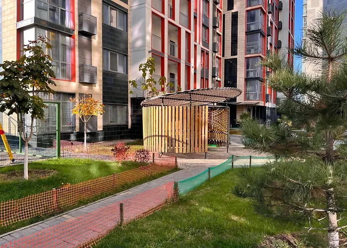 Превосходная Райымбек Резиденс 15-49 & Питьевая Вода В Подарок Almaty