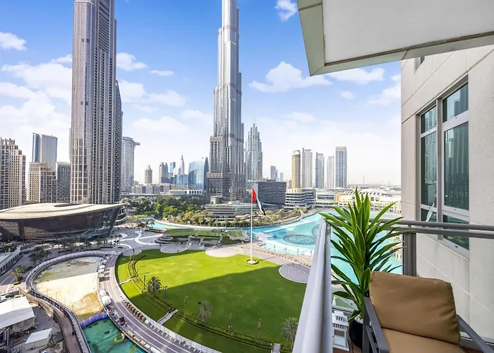 Durrani Homes - Modern Living 3Br With Burj Khalifa And Fountain View - Third Room Without Partition Dubai