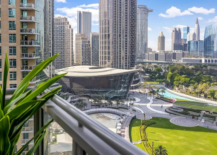 Durrani Homes - Modern Living 3Br With Burj Khalifa And Fountain View - Third Room Without Partition Dubai