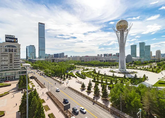 Для Большой Компании С Прекрасным Видом На Байтерек В Жк Нурсая Astana