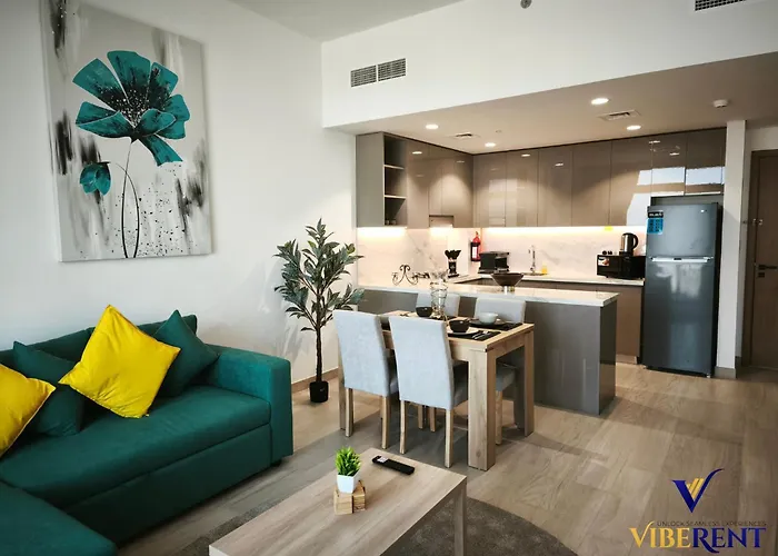2Br Sofa Bed Sleep 6 Furjan Apartment Dubai