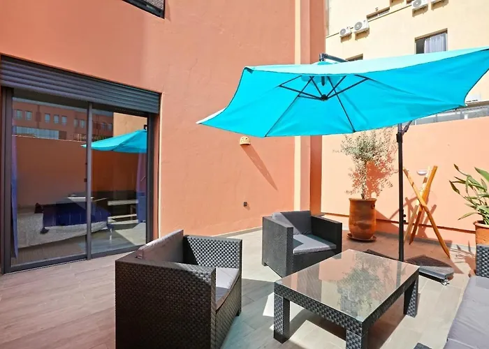 Heart Of City 2Br 2Patios Fiber Ac Modern New Calm Marrakesh