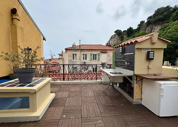 Port 1Br Flat With Terrace Apartment Nice