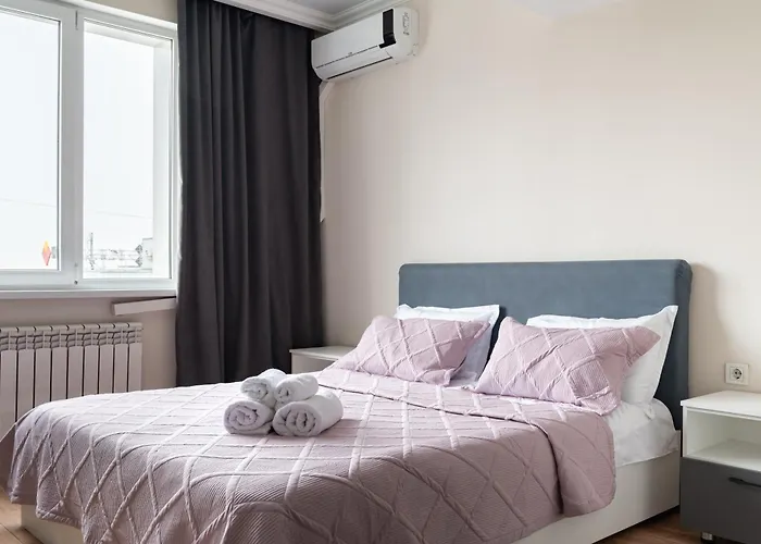 One Bedroom Apartment Near Arbat In The Center Of Almaty