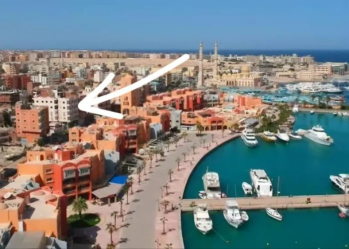 Marina Bay Elegance Room Balcony Overlooking Luxury Yachts Hurghada