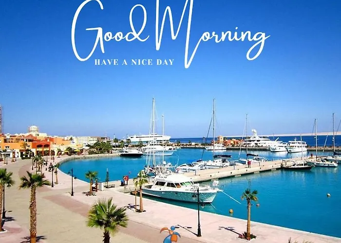 Marina Bay Elegance Room Balcony Overlooking Luxury Yachts Hurghada