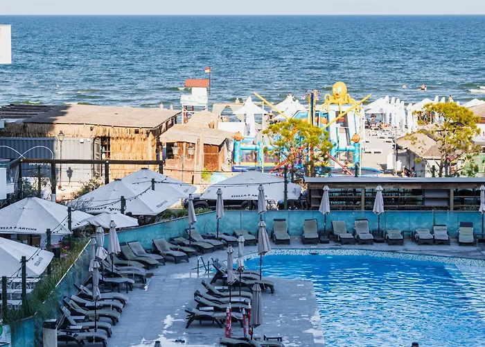 Two Seaview Studio - Infinity Pool & Spa Resort Navodari
