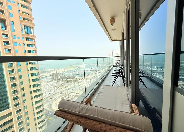 Ocean Heights New 2Bdr With Full Sea & Dubai Eye View In Marina Apartment