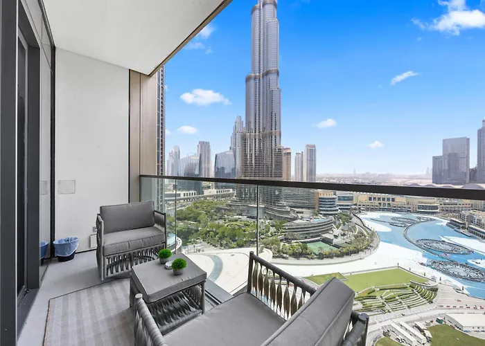 Burj Khalifa And Dubai Fountian Direct View - Luxury 2Br Flat - Downtown Dubai Apartment