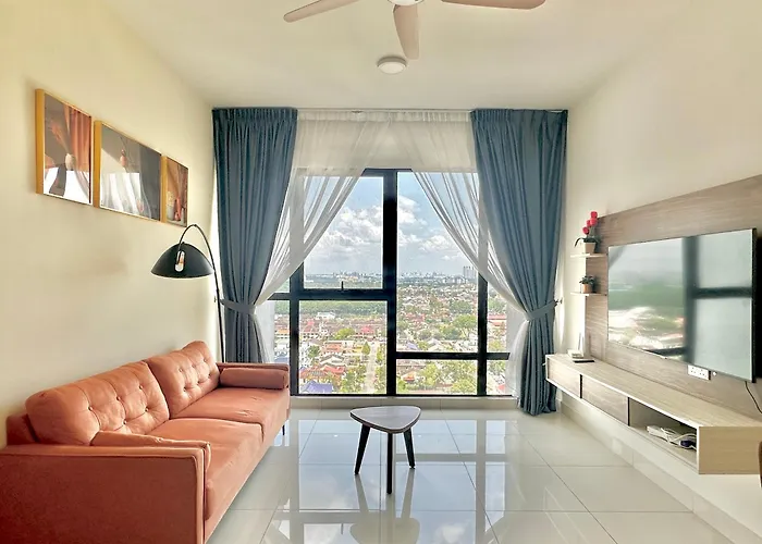 Mid Vally Southkey Jb, 2Br, Wifi, 7 Mins To Ciq , 5-6Pax Johor Bahru