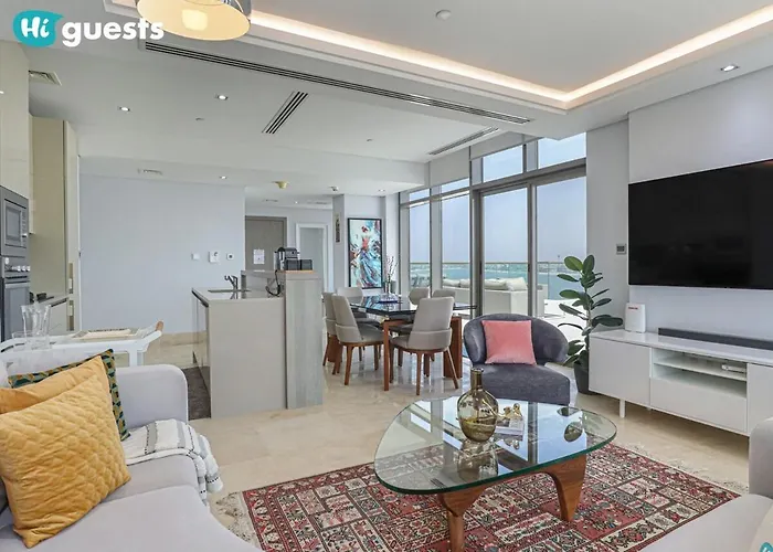 Higuests - Oceanfront Luxurious 3Br At Th8 Palm Dubai Apartment