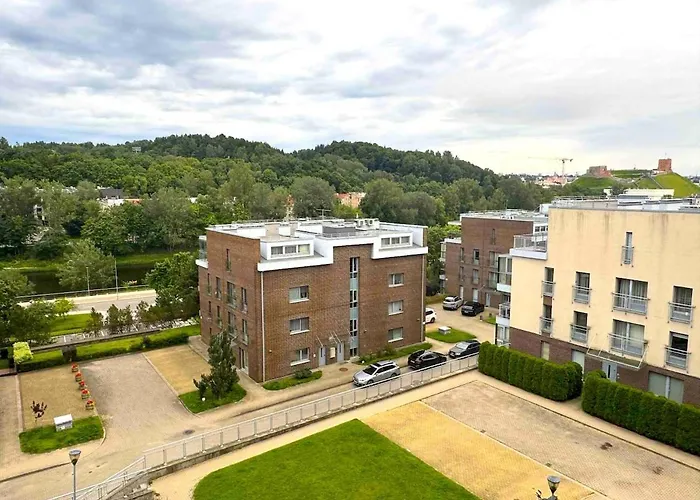 Panorama Apartment Balcony Work Castle View Vilnius
