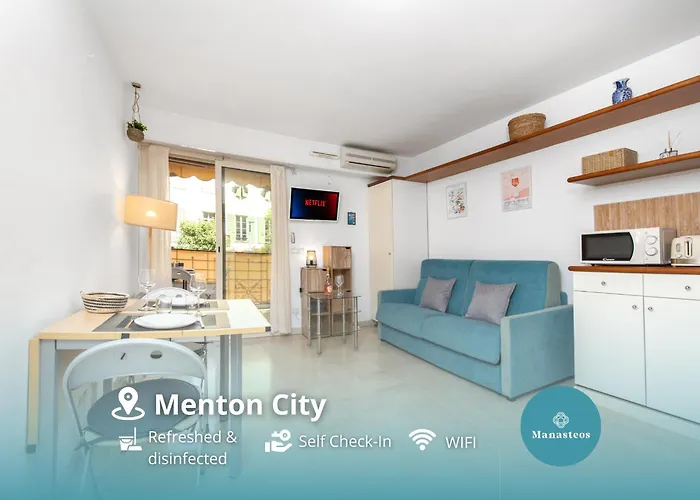 Cosy Studio A Menton - Proche De La Mer - Ee