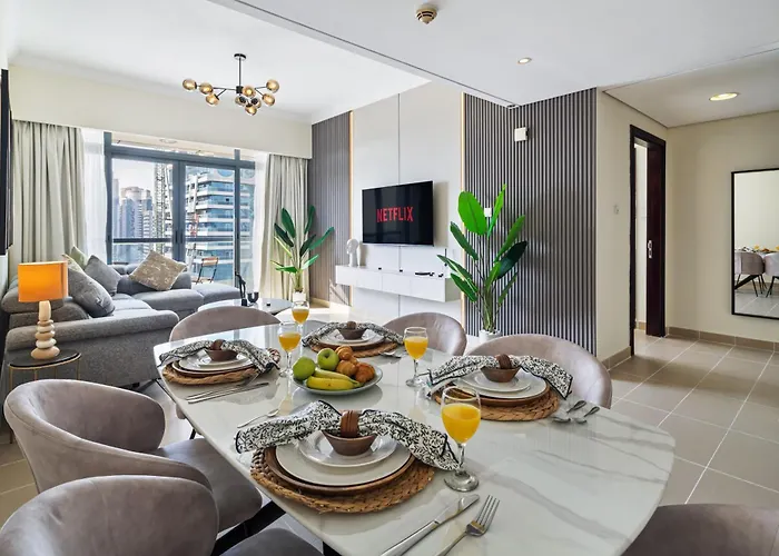 Luxury Jlt 1Br 2 Beds In Room Lakeview & Pool Dubai