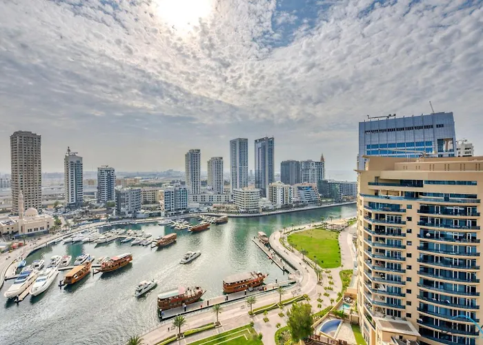 Overwater Sparkle Towers Studio Marina View By Sweet Homes Dubai