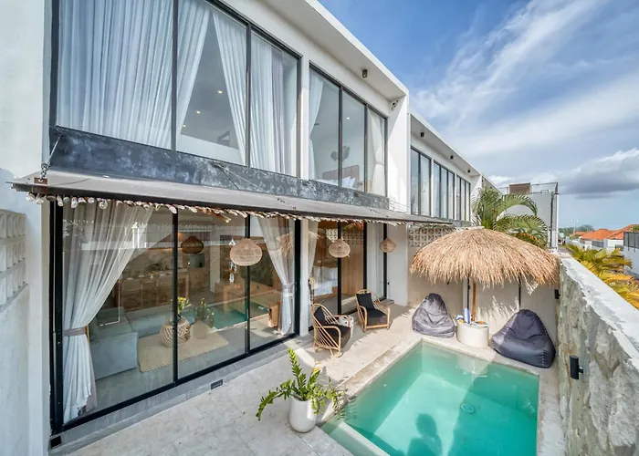 Tropical And Minimalist 2Bd Umalas Villa With Private Pool Canggu 