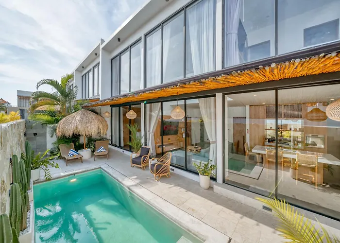 Modern 3Bd Tropical Villa With Pool In Central Umalas Canggu 