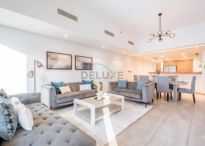 Chic 2Br Apartment With Pool View In Marina Apartment 6, Palm Jumeirah By Deluxe Holiday Homes Dubai