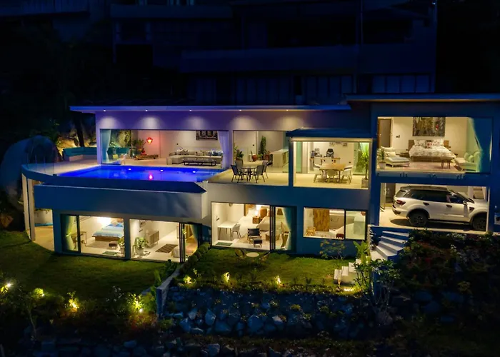 Villa Jugraj Premium Bali-Style Panoramic Seaview Amazing Living Vibe Experience Chaweng (Koh Samui)