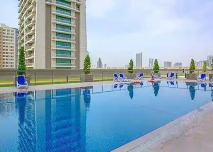 Vogue Vacation Homes, Sports City Elite Near First Avenue Mall, One Bedroom Apartment With Balcony And Vibrant Community View, Access To All Amenities Dubai