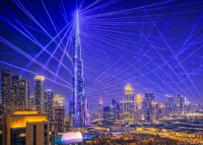 Elite Royal Apartment - Panoramic Burj Khalifa, Fountain & Dubai Skyline View - Marquise