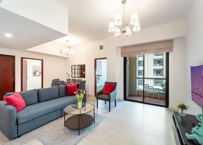 Prime Spacious 5 Plus 1 Bedroom Apt On Jbr Beach Near Metro ,Walk To The Mall, Dining & Entertainment - By Sunkissed Holiday Homes Dubai