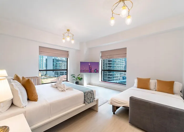 Prime Spacious 5 Plus 1 Bedroom Apt On Jbr Beach Near Metro ,Walk To The Mall, Dining & Entertainment - By Sunkissed Holiday Homes Dubai