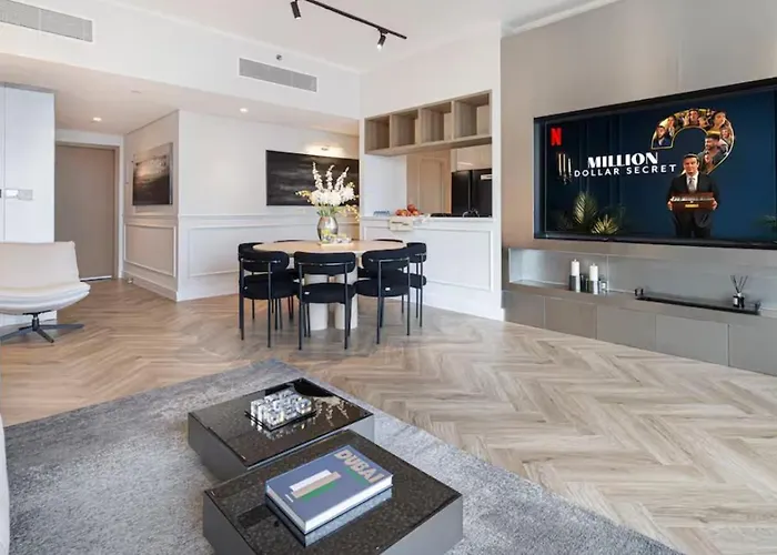 Premium Suite 3 Bedroom 200 Degree Views 85-Inch Tv And Sunset View Dubai
