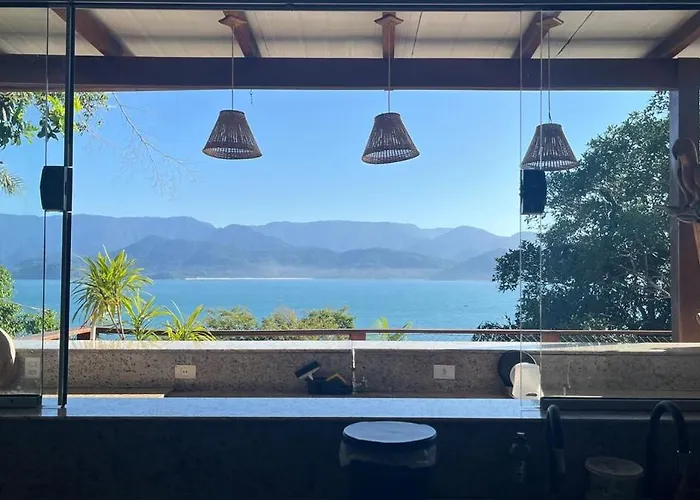Ubatuba Coast House With Ocean View And Sea Access Villa