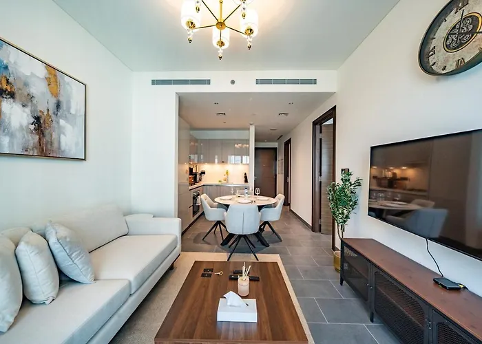 Modern 1Br With Guest Room L Sobha Hartland The Crest Tower C Dubai
