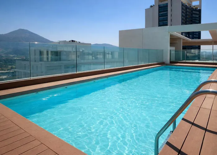 Departamento Con Vista Mas Piscina Y Estacionamiento Al Lado Parque Arauco Apartment Santiago