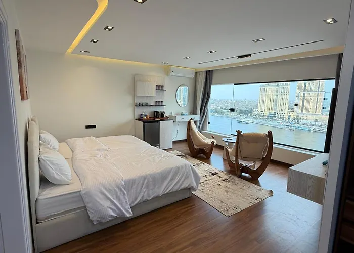 Luxury Studio With Sauna Room With Great Nile View In Zamalek Cairo