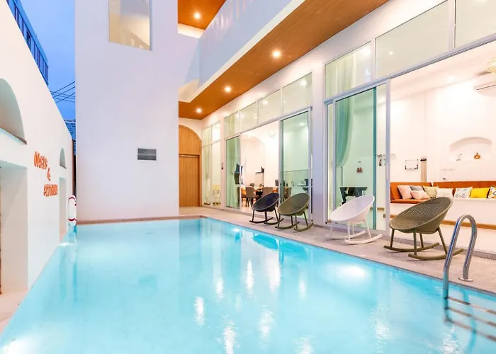 Pattaya Beach 5 Bedroom 7Bath Ktv Swimming Pool Villa