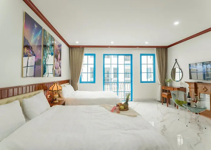 Chuoi Villa Sun Ferria 7 Phong Ngu - Co Be Boi - Sat Bai Bien Bai Chay Ha Long