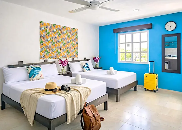 Family Beach Apt With 2 Full Beds, Sleep 4, Full Kitchen, 8 Min Walk To Beach & Cenote 6A Playa del Carmen