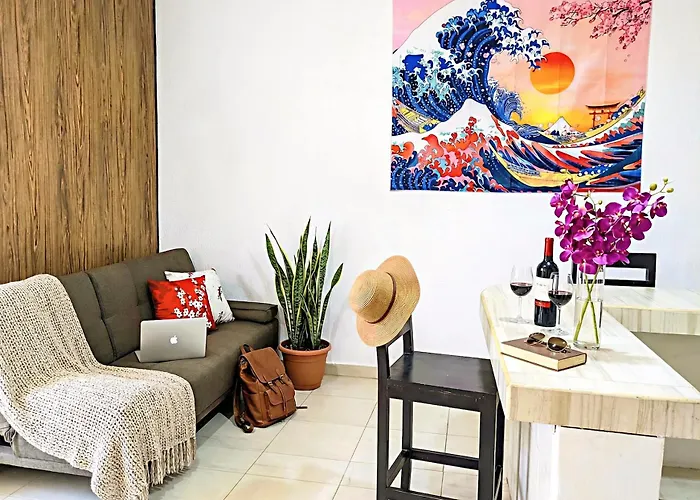 Romantic Apartment For You With King Memory Foam Bed, Full Kitchen, 8 Min Walk To Beach 6B Playa del Carmen