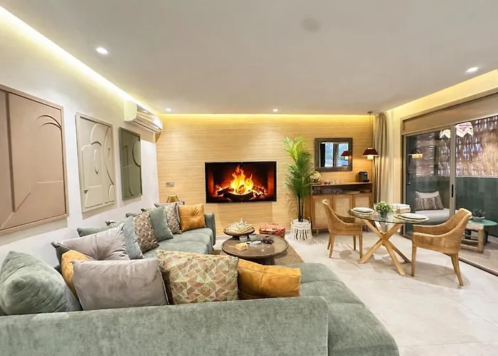 Marrakesh Gueliz Chic Fiber Studio & Terrace Corner