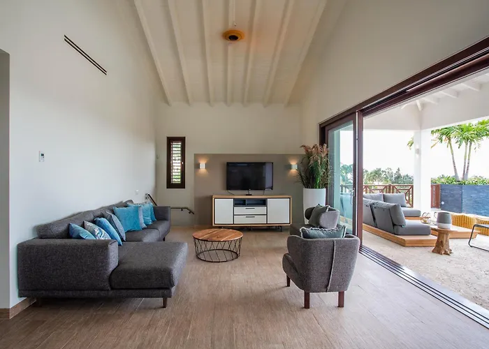 Blue Bay Luxe Villa Met Twee Privezwembaden En Zeezicht Dorp Sint Michiel