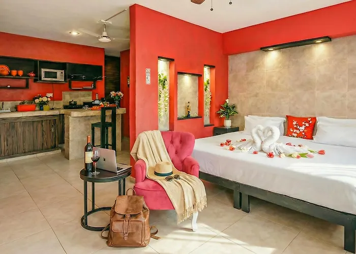Tokyo-Inspired Memory Foam Bed Apt, 8-Min Walk To Beach & Cenote 8B Playa del Carmen