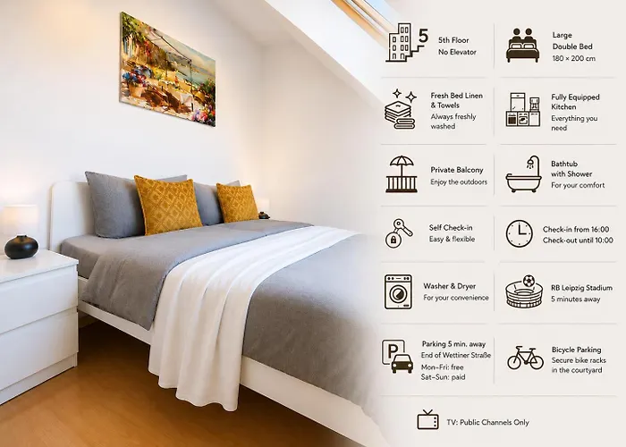 Cozy Apartment With Balkony City Center Leipzig